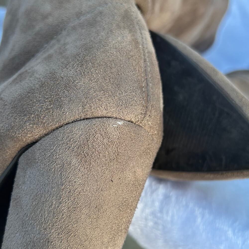Steve Madden Rocking Taupe Faux Suede Over Knee Boots Women's 8.5 - Picture 12 of 12